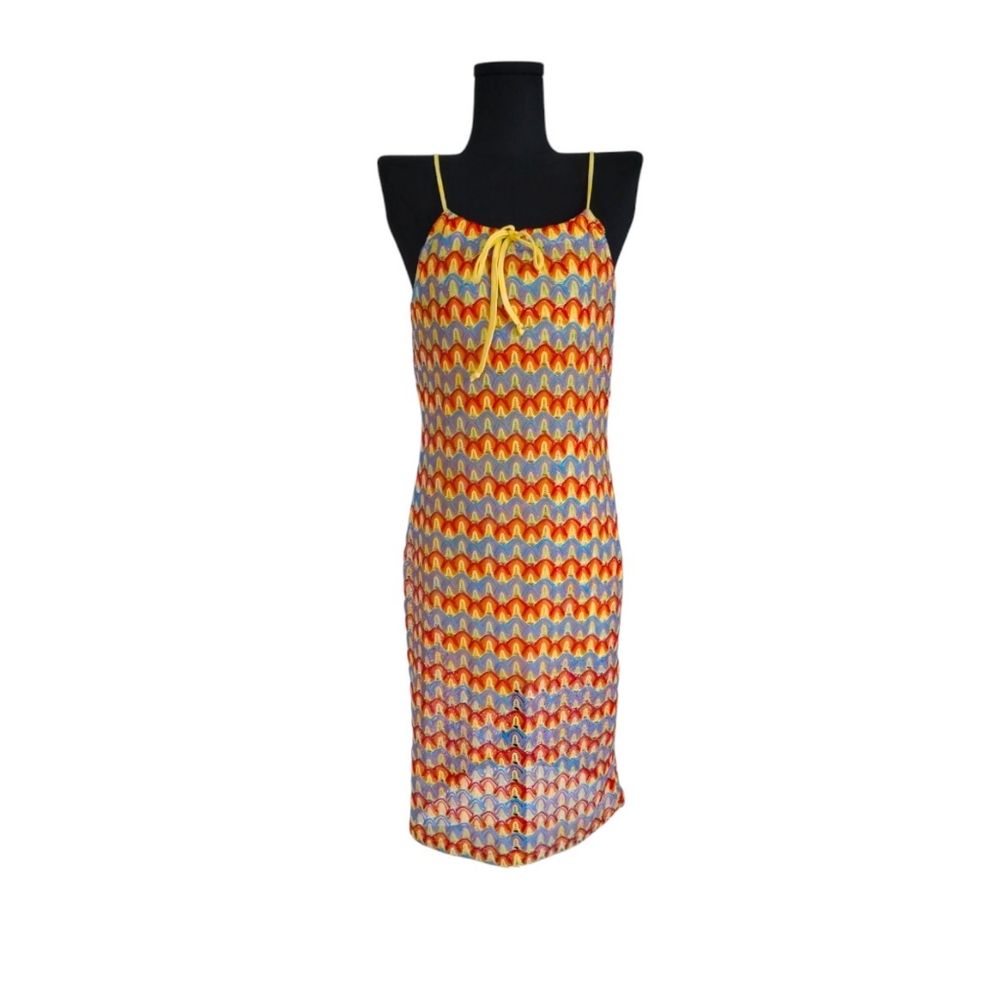 Voice Colorful Knit Dress with Lining